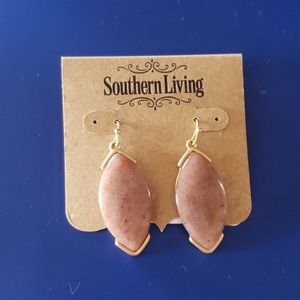 Pierced earring. Beautiful stone.